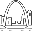 St Louis arch icon